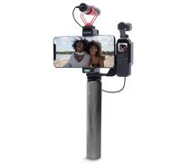 Movo Video Rig Compatible with The DJI OSMO Pocket 1, 2 - Includes Universal Smartphone Mount, Grip Handle, and 2 Cold Shoes for Mounting Microphone, Light - OSMO Pocket Microphone and Video Rig