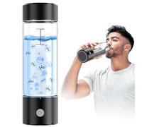 MOVOCA Upgrade Hydrogen Water Bottle, 3Min 2200PPB Rapid Hydrogen Water Generator -SPE PEM Tech, 14OZ Portable Hydro Water Machine, Health Care Gifts for Husband, Wife, Family, Friends, Travel