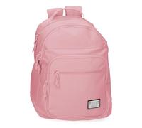 MOVOM Always on The Move School Backpack Double Compartment Adaptable to Trolley Pink 32x42x15cm Polyester 21.12L, pink, School Backpack Double Compartment Adaptable to Trolley