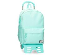 Movom Always on The Move School Backpack with Trolley Blue 31.5x45x15cm Polyester 21.26L, Blue, School Backpack with Trolley
