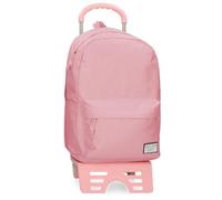 Movom Always on The Move School Backpack with Trolley Pink 31.5x45x15cm Polyester 21.26L, Pink, School Backpack with Trolley