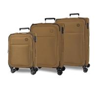 Movom Atlanta Champagne Luggage Set 47x77x28 cm Soft Closure TSA 179L 10.3kg 4 Double Wheels Hand Luggage