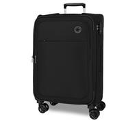 Movom Atlanta Medium Suitcase, One Size, Black/White, One Size, Medium Suitcase