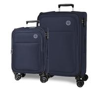 Movom Atlanta Suitcases Polyester, Different Sizes, Black, Green, Red, Grey, Polyester., Blue, One Size, Set of 2 suitcases