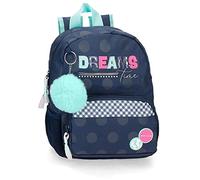 MOVOM Dreams Time Daycare Backpack Blue 23x28x10 cm Polyester 6.44L, blue, Nursery Backpack