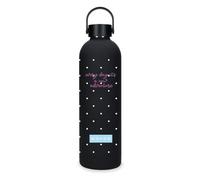 Movom Enjoy Stainless Steel Bottle Black 7x26.5x7cm Stainless Steel, Black/White, One Size, Stainless Steel Bottle