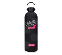 Movom Enjoy Stainless Steel Bottle Black 7x26.5x7cm Stainless Steel, Black/White, One Size, Stainless Steel Bottle