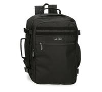 MOVOM Foster Luggage- Messenger Bag Men, Black/White, One Size, Laptop Cabin Backpack
