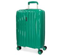 Movom Fuji Green Cabin Suitcase 39 x 55 x 20 cm Rigid Polypropylene TSA Lock 37 Litre 2.7 kg 4 Double Wheels Hand Luggage