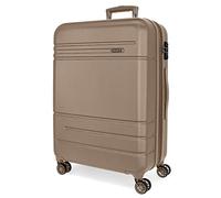 Movom Galaxy Large Suitcase Blue 53x78x31cm Hard ABS Closure TSA 108L 4.9kg 4 Double Wheels, Beige, 53x78x31 cms, Large Suitcase