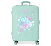 Movom I Love Sea Life Medium Suitcase Blue 46x65x23cm Hard Shell 3.1kg Combination Lock Side ABS 3.1kg 56L, Blue, One Size, Medium Suitcase