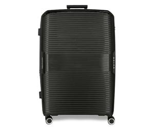 Movom Inari Hard Case ABS Different Sizes Black Green Red Grey Polyester by Joumma Bags, Black/White, One Size, Large Suitcase