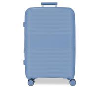 Movom Inari Large Suitcase Light Blue 54 x 78 x 31 cm Rigid Polypropylene Integrated TSA Lock 113L 4.5 kg 4 Double Wheels Extendable