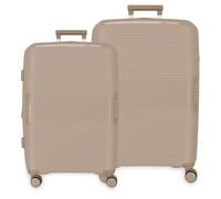 Movom Inari Luggage Set Beige 68/78 cm Rigid Polypropylene TSA Lock Integrated 189L 8 kg 4 Wheels Double Extendable Hand Luggage