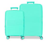 Movom Inari Luggage Set Blue 55/68 cm Rigid Polypropylene TSA Closure 113L 6.5 kg 4 Wheels Double Hand Luggage, Blue, Suitcase Set