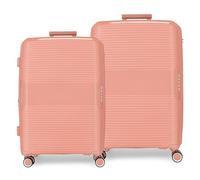 Movom Inari Suitcase Set Pink 68/78 cm Rigid 8 kg TSA Closure Integrated Polypropylene 8 kg 189L Extendable, Pink, One Size, Suitcase Set