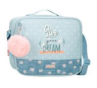 MOVOM Joumma Bags Live Your Dreams School Pencil Case, Shoulder Bag, Various Compartments, Green, Trousse de Toilette, Toiletry Bag