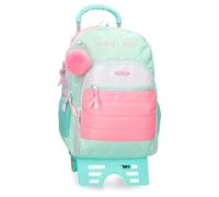 MOVOM La Vita e Bella Backpacks, School Bags, Children's Backpacks, Includes Decorative Pompom, Various Compartments by Joumma Bags, green, Backpack 46 + trolley