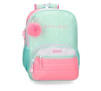 Movom La Vita è Bella School Backpack Adaptable to Trolley Green 31x42x13cm Polyester 16.93L, Green, School Backpack Adaptable to Trolley