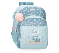 Movom Live Your Dreams Backpacks, School Backpacks, Children's Backpacks, Includes Decorative Pompom, Various Compartments from Joumma Bags, Green, Sac à dos, Sack Backpack