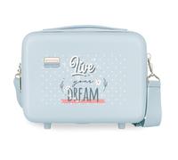 Movom Live Your Dreams Nececer Adaptable Blue 29x21x15cm Rigid ABS 9.14L 0.8kg, Blue, Nececer Adaptable