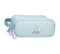 Movom Live Your Dreams Triple Pencil Case Green 22x10x9cm Polyester by Joumma Bags, Green, Triple Case