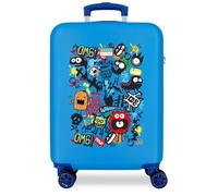 Movom Monsters Blue Cabin case 38x55x20 cm Rigid 2 kg ABS Side Combination Lock 2 kg 34L Hand Luggage