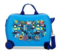 Movom Monsters Children's Suitcase Blue 50 x 38 x 20 cm Rigid ABS Combination Lock Side 34L 2.1 kg Hand Luggage