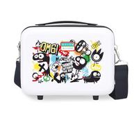 Movom Monsters Nececer Adaptable White 29x21x15cm Rigid ABS 9.1L 0.8 kg