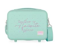 Movom My Favorite place Adaptable Toiletry Bag with Blue Shoulder Strap 29x21x15 cms Rigid ABS 9.14L 0.6 kgs