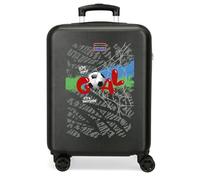 Movom Offside Cabin Suitcase Black 38x55x20cm Rigid ABS Combination Lock Side 35L 2kg Hand Luggage