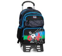 Movom Offside Double Compartment School Backpack with Trolley Black 32x45x19 cm Polyester 27.36L