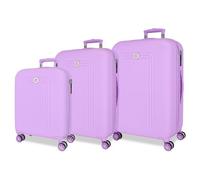 MOVOM Riga Cabin Suitcase, Violet, Set of 3 suitcases