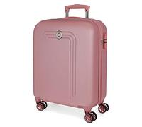 Movom Riga Pink Cabin Suitcase 40x55x20 cm Rigid ABS Combination lock 37 Litre 2.8 Kg 4 Double Wheels Hand Luggage