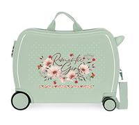 Movom Romantic Girl Multicolor Children's Suitcase 50x39x20 cms Rigid ABS Side combination lock 34L 1.8 kgs 4 Wheels Hand Luggage