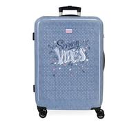 Movom Spring Vibes Medium Suitcase Blue 46x65x23cm Rigid 3kg Combination Lock Side ABS 3kg 56L