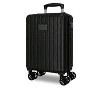 Movom Timber Cabin Suitcase Black 30 x 40 x 20 cm Rigid ABS Combination Lock Integrated 24L 2.15 kg 4 Double Wheels Hand Luggage