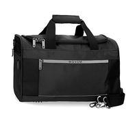 Movom Trimmed Travel Bag Black 45x25x20cm Polyester 22.5L, Black/White, Travel Bag