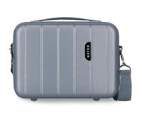 MOVOM Wood Adaptable Luggage 29 x 21 x 15 cm Rigid ABS 9.14L 0.8 kg by Joumma Bags, silver, standard size, Toiletry bag