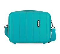 Movom Wood Adaptable Toiletry Bag Blue 29x21x15cm Hard ABS 9.14L 0.8 kg, Blue, One Size, Adaptable Toiletry Bag