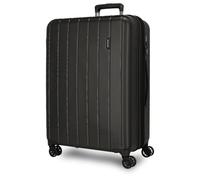 Movom Wood Black Medium Suitcase 44.5 x 65 x 27.5 cm Rigid ABS TSA Lock 68 Litre 3.8 kg 4 Double Wheels