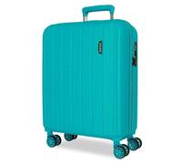 Movom Wood Cabin Suitcase Blue 40x55x20 cms Rígido 2,8 kgs TSA Lock ABS 2,8 kgs 37L Carry-on Luggage