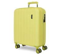 MOVOM Wood Cabin Suitcase, Medium, Large and Sets, Rigid ABS TSA Closure, 4 Double Wheels Extendable Carry-on Luggage by Joumma Bags, Lemon Tree, 40x55x20 cms, Expandable Cabin Suitcase