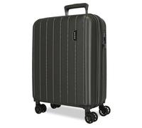 Movom Wood Grey Cabin Suitcase 40 x 55 x 20 cm Rigid ABS TSA Lock 38 Litre 3.2 kg 4 Double Wheels Hand Luggage
