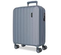 Movom Wood Grey Cabin Suitcase 40 x 55 x 20 cm Rigid ABS TSA Lock 38 Litre 3.2 kg 4 Double Wheels Hand Luggage