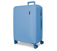 MOVOM Wood Large Suitcase Denim 53x78x31 cm Hard Shell ABS TSA Lock integrado 108L 4,8kg 4 Double Wheels Expandable