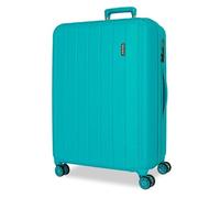 MOVOM Wood Medium Suitcase Blue 48 x 68 x 27 cm Rigid 3.8 kg TSA Lock ABS 3.8 kg 72L Extendable, Blue, One Size, Medium Suitcase