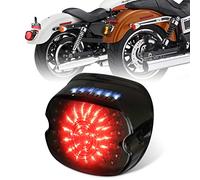 MOVOTOR Led Tail Light Brake Turn Signal Lights for Harley Sportster FLST Electra Glides Road Glides 2002-2010 Dyna License Plate Light