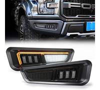 MOVOTOR Raptor Fog Lights with Sequential Amber Turn Signal DRL Bumper Fog Driving Lights Compatible with Ford F150 Raptor 2017 2018 2019 2020
