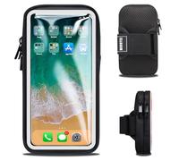 MOVOYEE Phone Holder for Running Armband Cell Phone Holder iPhone 16 16e 15 14 13 12 11 Pro Max Xs Xr X Plus SE Mini Samsung Galaxy Ultra S25, Sports Arm Bands Sleeve Fit Workout Exercise Gym Hiking